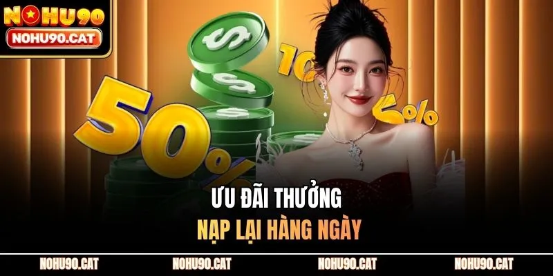Ưu đãi thưởng nạp lại hàng ngày